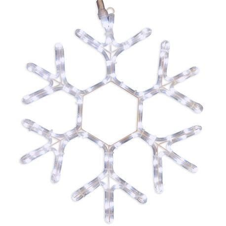 Seasonal Source - CSLED-8012-PW - 12" LED Snowflake Motif Cool
