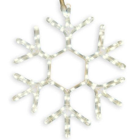 Seasonal Source - CSLED-8012-WW - 12" Warm White LED Snowflake