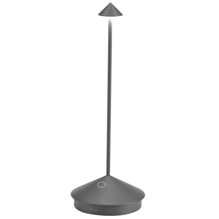 Zafferano Pina Pro Table Lamp LD0650N4 Dark Gray