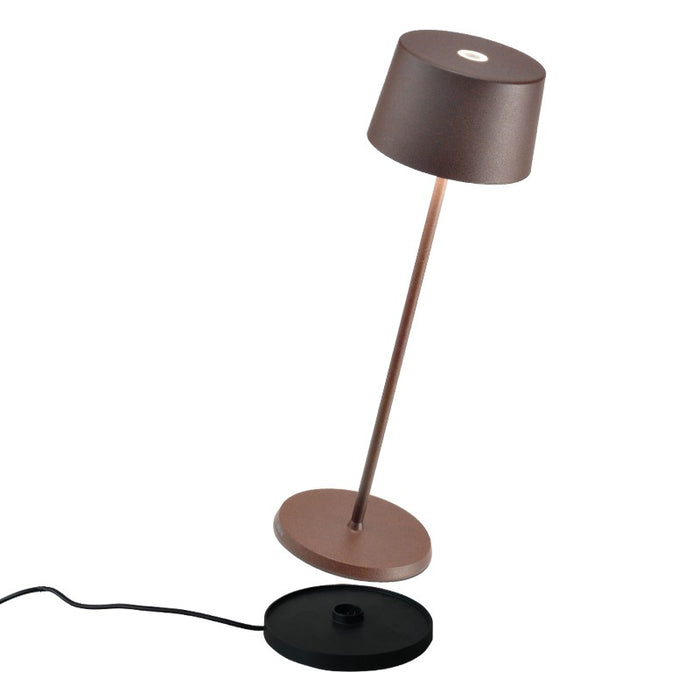 Zafferano Olivia Pro Table Lamp LD0850R4 Rust