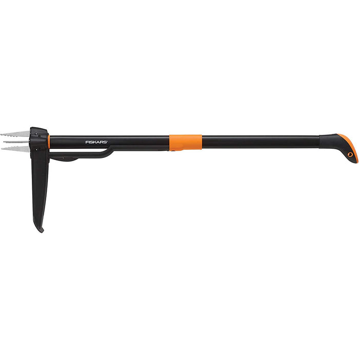 Fiskars - 339950-1001 - 39" 4-Claw Weeder, 1-Pack, Black/Orange