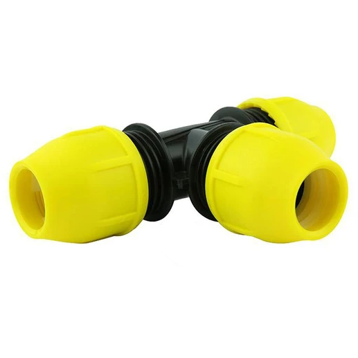 Home Flex - 18-401-007 - 3/4" IPS Underground Yellow Poly Gas Pipe Tee