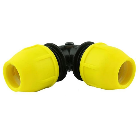 Home Flex - 18-406-007 - 3/4" IPS Underground Yellow Poly Gas Pipe 90-Degree Elbow