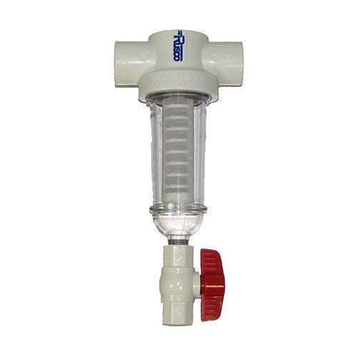 Rusco/Vu-Flow - NT100-100P - 1" 100 Mesh PVC Spin Down Sediment T-Style Water Filter