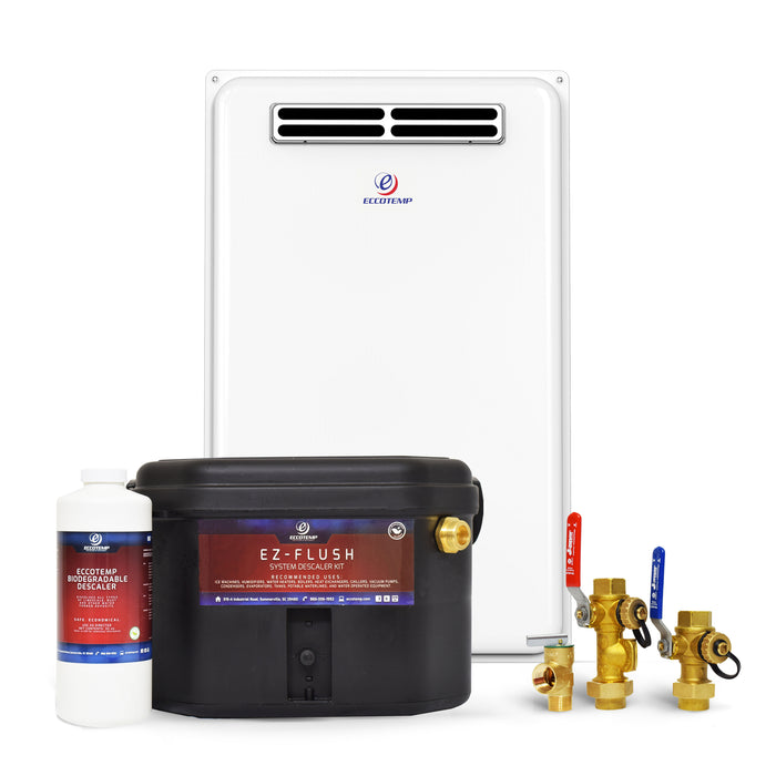 Eccotemp - 45H-NGS - Outdoor 6.8 GPM Natural Gas Tankless Water Heater Service Kit Bundle