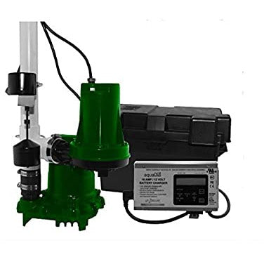 Zoeller Aquanot 508 Sump Pump System w/ M53 pump & 12V Battery Back-Up