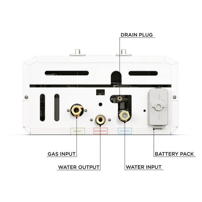 Eccotemp - L10-PSSET - L10 Portable Outdoor Tankless Water Heater w/ EccoFlo Diaphragm 12V Pump , Strainer & Shower Set
