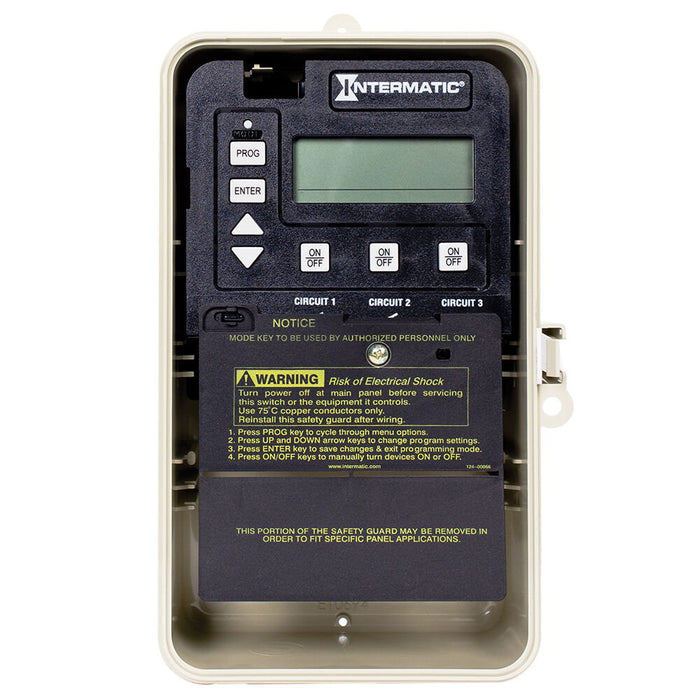 Intermatic - PE153PF - 24-Hour Electronic Time Control, 3-Circuit, Freeze Protection Probe, Type 3R Plastic Enclosure