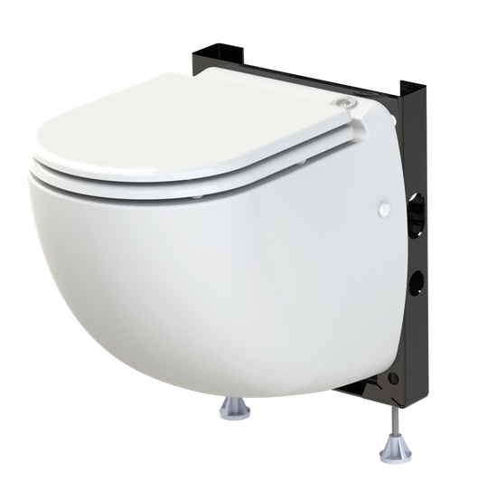 Saniflo - SF-020 - Sanicompact Comfort Wall-hung macerating dual-flush toilet complete w/ carrier  P/N 020