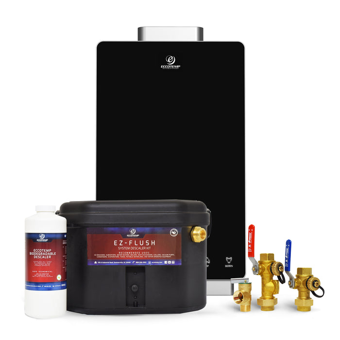 Eccotemp - i12-NGS - i12 Indoor 4.0 GPM Natural Gas Tankless Water Heater Service Kit Bundle
