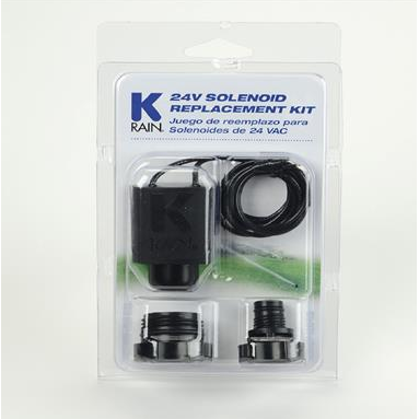 K Rain - P3004750 - Replacement 24V Solenoid Kit with 1 Rain Bird and 1 Hunter Adapter