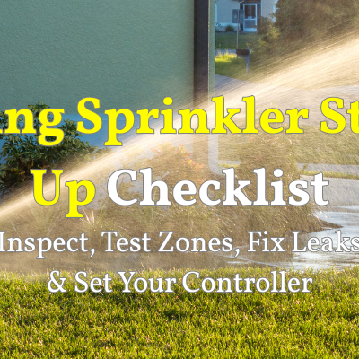 Pop Up Rotor Sprinkler watering lawn