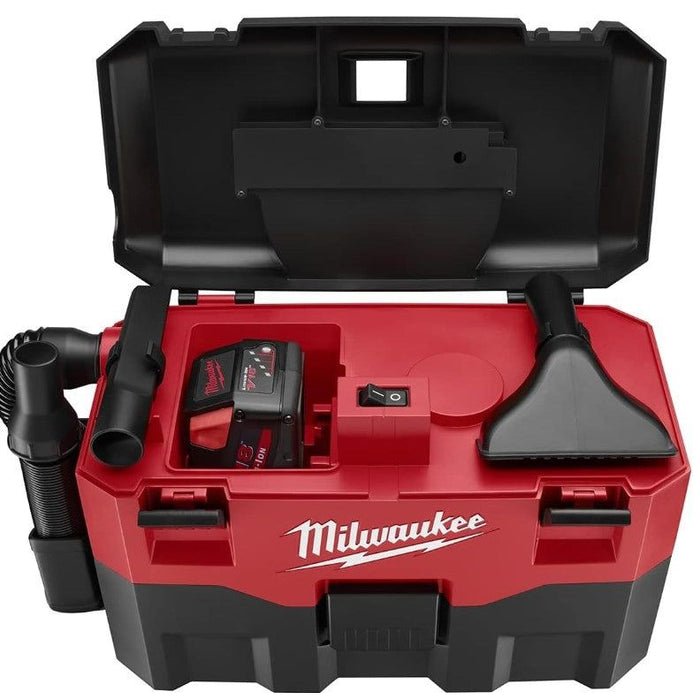 Milwaukee  18V Cordless Lithium-Ion 2 Gallon Wet/Dry Vacuum  (Tool Only) 0880-20