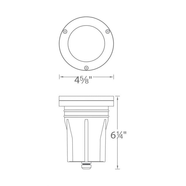 WAC LED LANDSCAPE IN-GROUND AL 120V 3000K 5032-30BZ