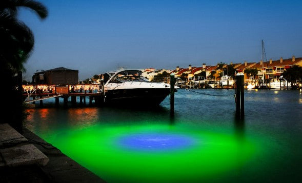 Blue/Green Mega-Watt Iris Underwater LED Lighting System (40 foot power cord)
