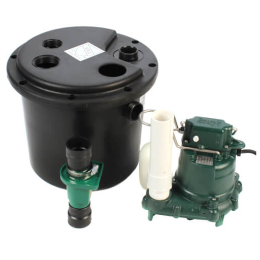 Pump and related components on a white background