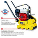 Tomahawk Power TPRC76H paver roller compactor product and feature detail