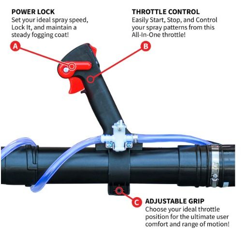 Tomahawk Power TMD14-ULV turbo boosted backpack fogger for disinfecting and outdoor pest control