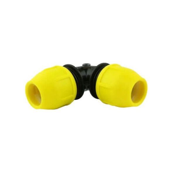 Home Flex - 18-406-015 - 1-1/2" IPS Underground Yellow Poly Gas Pipe 90-Degree Elbow