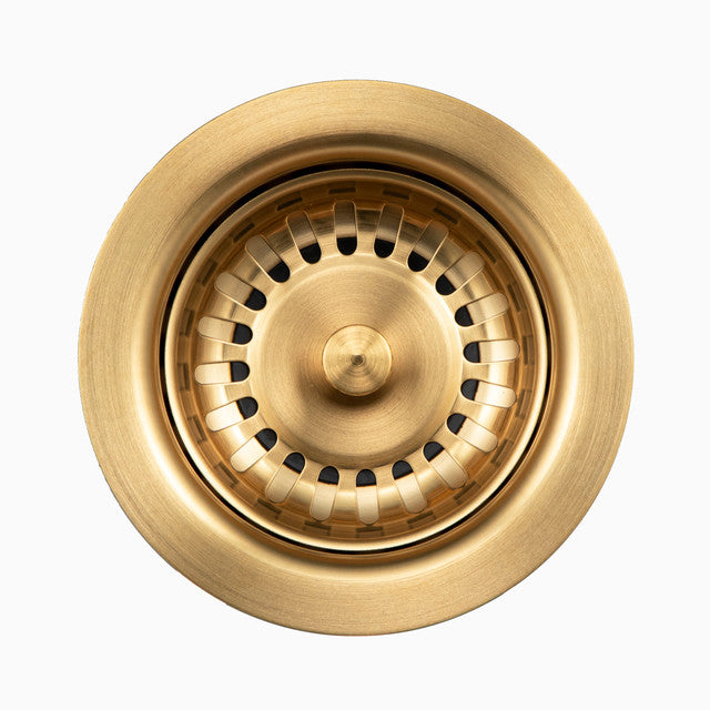 Houzer 3-1/2" Basket Strainer in Brushed  Brass 190-9180 BB