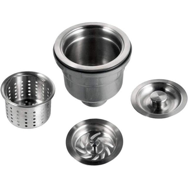 Houzer 3-1/2" Stainless Steel Deep Cup Basket Strainer  190-9300
