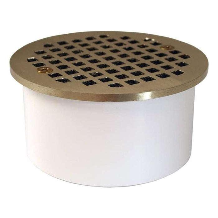 Jones Stephens - D60130 - 3 PVC PIPE FIT DRN W/RND STRN