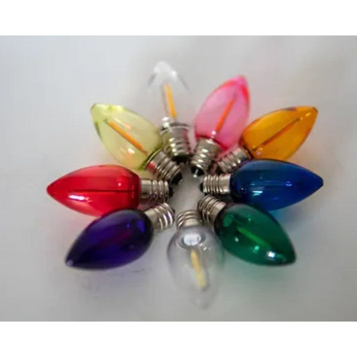 Seasonal Source - LED-C7-PUR-FIL - C7 LED Filament Purple Bulb 25 ea.