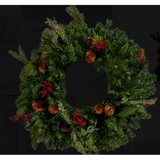 Seasonal Source Decorated 72" Unlit Wreath