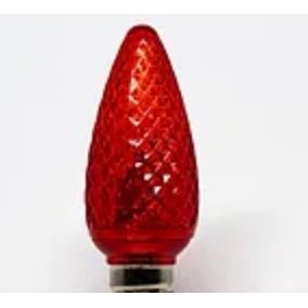 Bombilla LED SMD C9 de fuente estacional, color rojo, 25 unidades.