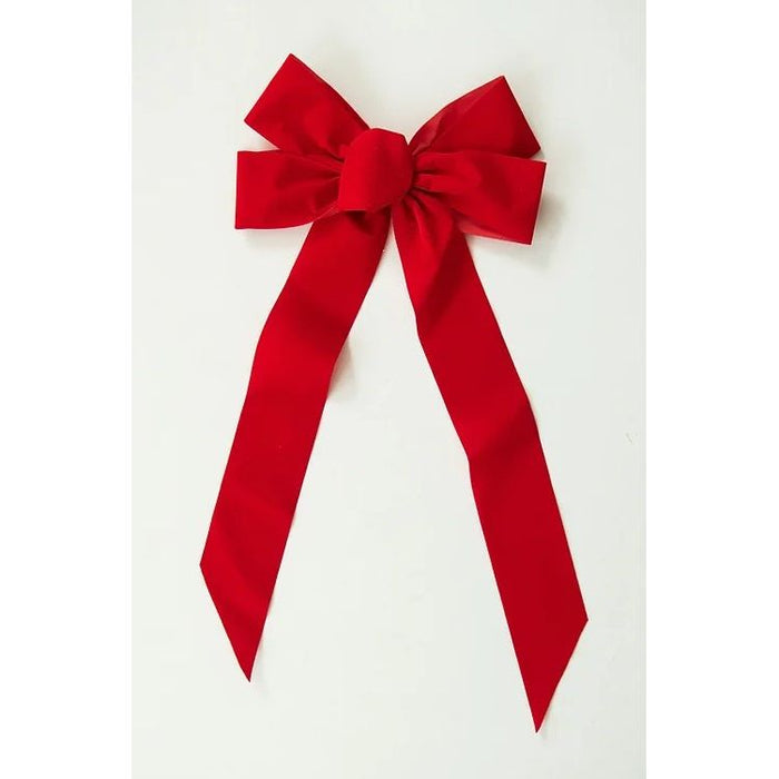 Seasonal Source - BOW-131-H - 10" X 22" Outdoor Red Velvet
