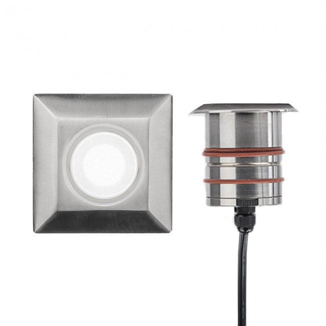 WAC Lighting 2051-27SS 2IN LED INGROUND-2700K-SQUARE Acero inoxidable 