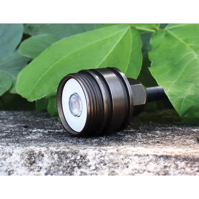 Lumien Brass Micro Module, 3.5 Watts, 325 Lumens, 10-15V, 40 Beam Spread, 3000K, Antique Finish