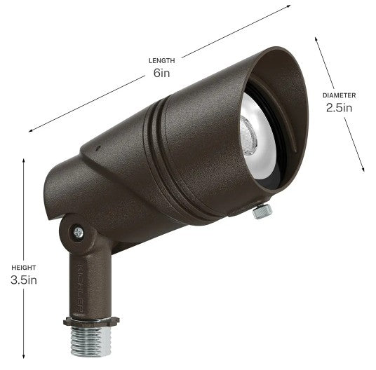 Kichler 16311AZT Varia Medium Adjustable LED Accent Light – Textured Architectural Bronze