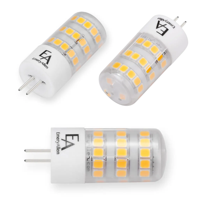 EmeryAllen 4W G4 Bi-Pin LED Replacement Lamp - 4000K, 360 degree - specifications and dimensions — EA-G4-4.0W-001-409F