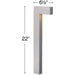 Hinkley Atlantis titanium path light product detail
