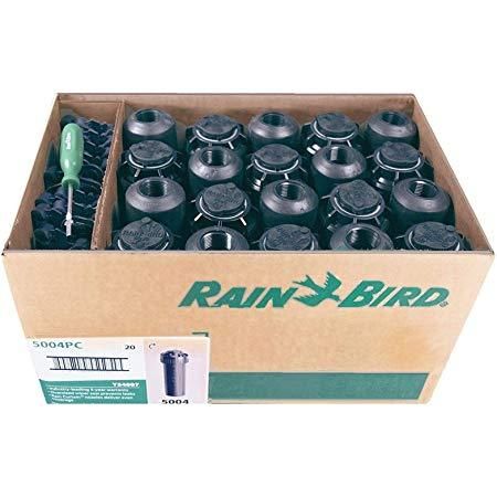 Rain Bird 5004PC20 Rotor circular de pieza emergente de 4" con boquillas de 2,0 GPM preinstaladas (paquete de 20)