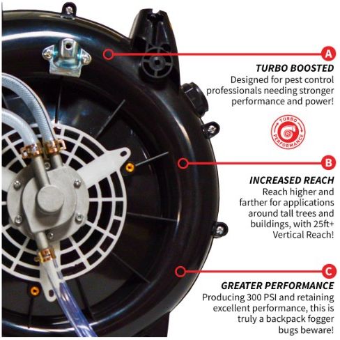 Tomahawk Power TMD14-ULV gas backpack fogger and blower for mosquito and pest control applications