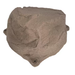 A textured gray stone or concrete decorative piece with a rough, craggy surface and small mounting holes on the sides and bottom, shown against a plain white background.