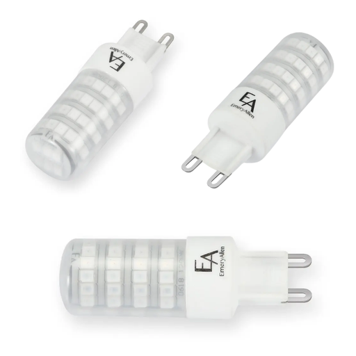 EmeryAllen 3W G9 Bi-Pin Amber Turtle Bulb - 360 degree - specifications and dimensions — EA-G9-3.0W-001-AMB