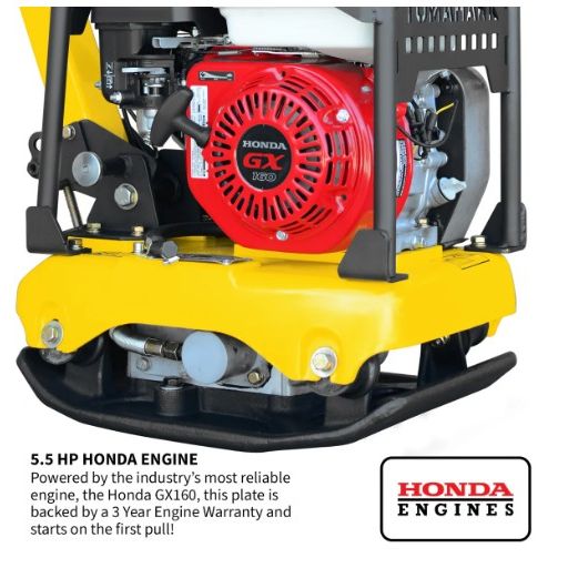 Tomahawk Power TPC100H reversible vibratory tamper product detail for soil compaction