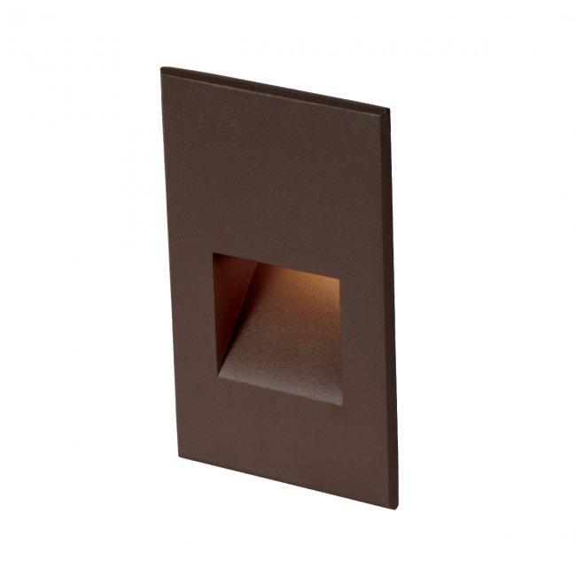 WAC Lighting Luz de paso LED rectangular de bronce, 3000 K - 4021-30BZ