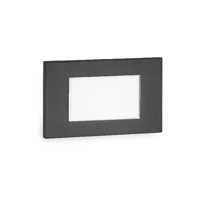 WAC Lighting 4071-AMBK Luz de pared y escalón de 9-15 V - Rectángulo ÁMBAR Negro 