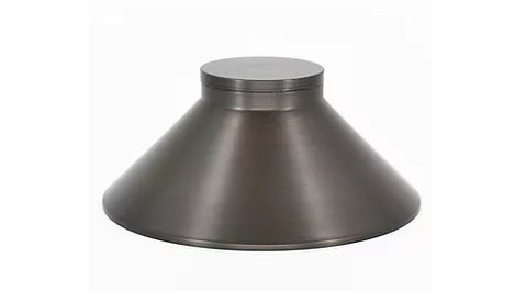 Lumien LAB-040 Casquillo de luz de camino de latón, sombrero tipo cúpula con parte superior plana
