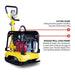 Tomahawk Power TPC175H Honda hydraulic compactor equipment view with handle and plate