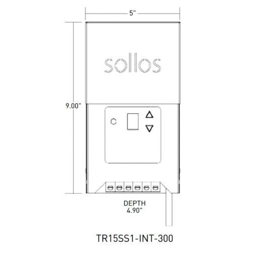 Sollos Integrated Series Transformer-Stainless Steel-With Photocell and Timer-150W