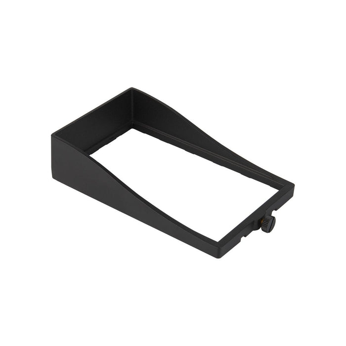 WAC Lighting 5220-VSHR-BK Campana de lavado de pared con haz ajustable, accesorio vertical para paisaje, color negro 