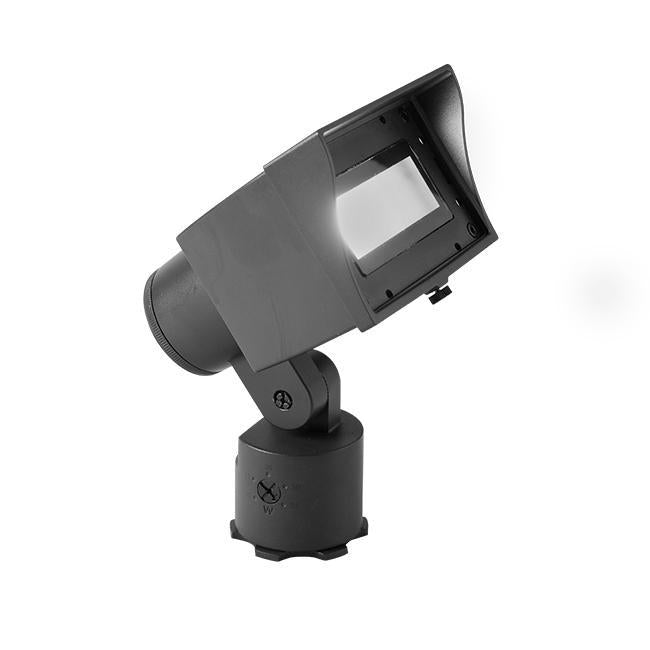 WAC Lighting 5221-30BK Luminaria de paisaje de 12 V con haz ajustable, color negro 