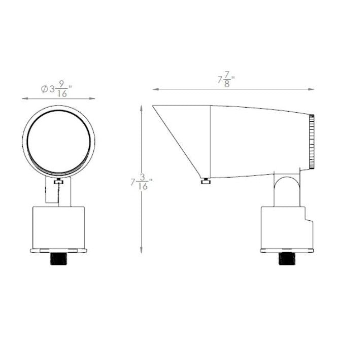 WAC Lighting - 5812-CSBBR - COLORSCAPING GRAND ACCENT RGBWW Bronze on Brass