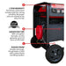 Tomahawk Power TG7000H gas generator with Honda engine and portable open frame design