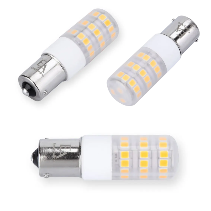 EmeryAllen 4W BA15S Single-Contact Bayonet LED Replacement Lamp - specifications and dimensions — EA-BA15s-4.0W-001-279F